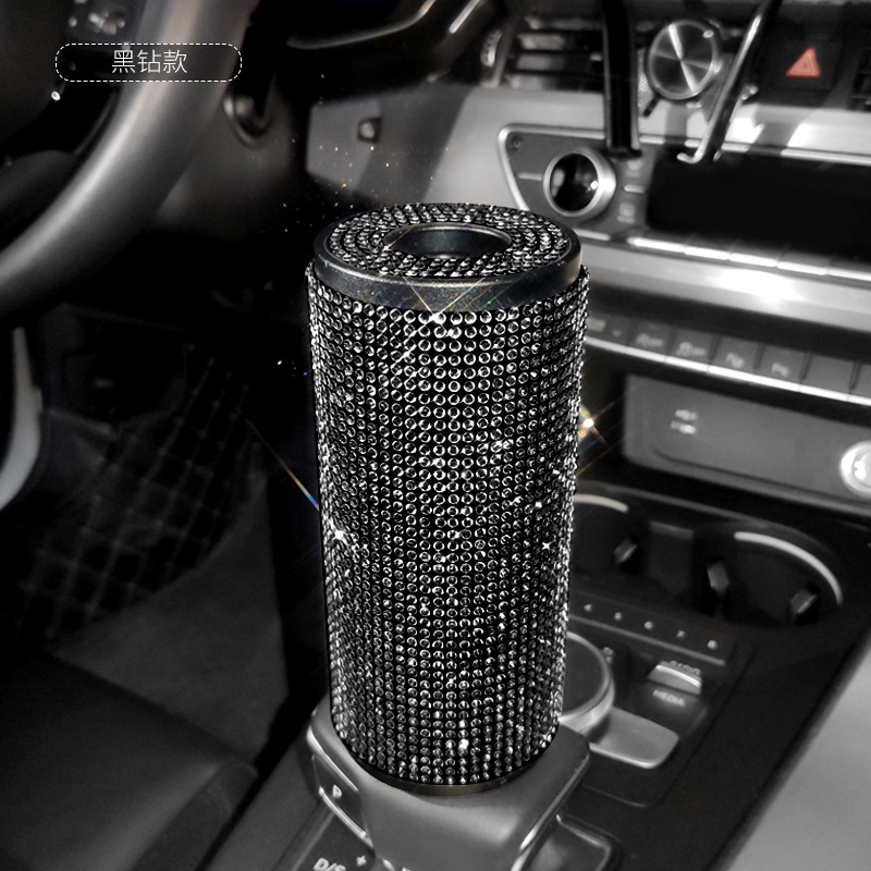 Caja de pañuelos de coche colgando caja de pañuelos de coche diamante-incrustado creativo lindo mujer visera decorativa servilleta de coche cartón