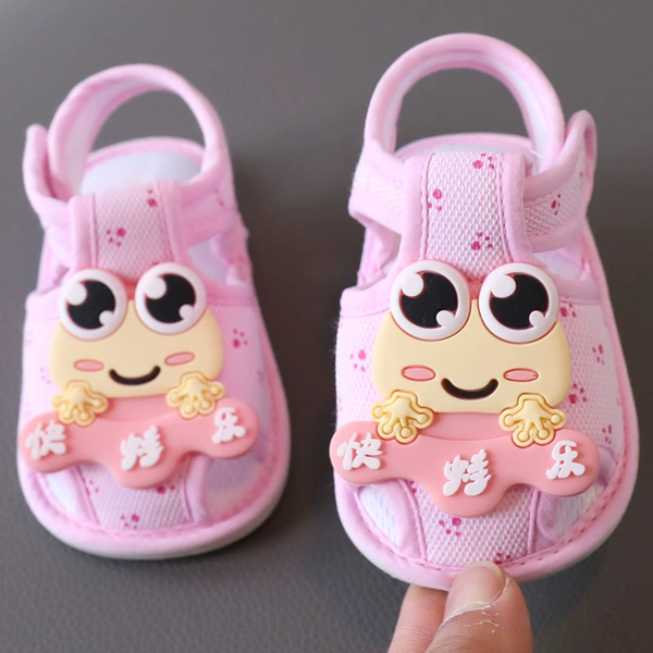 Sandals printed small frog pink tendon bottom