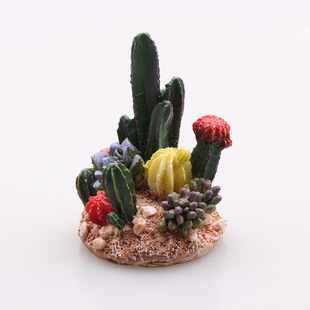 Moss micro landscape jewelry resin DIY assembly ornaments simulation plant cactus resin simulation cactus