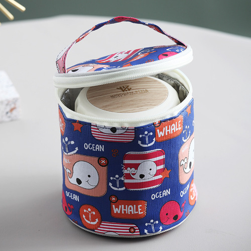 INS Internet celebrity soup cup insulation bag thickened aluminum foil Oxford cloth insulation bag portable water cup handbag insulation bag
