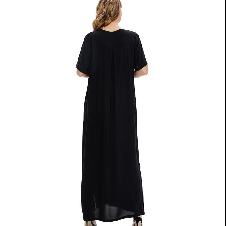 Abito lungo da donna per donne in Medio Oriente, stile musulmano arabo saudita, taglie forti, stile Dubai, Medio Oriente._voghion.com