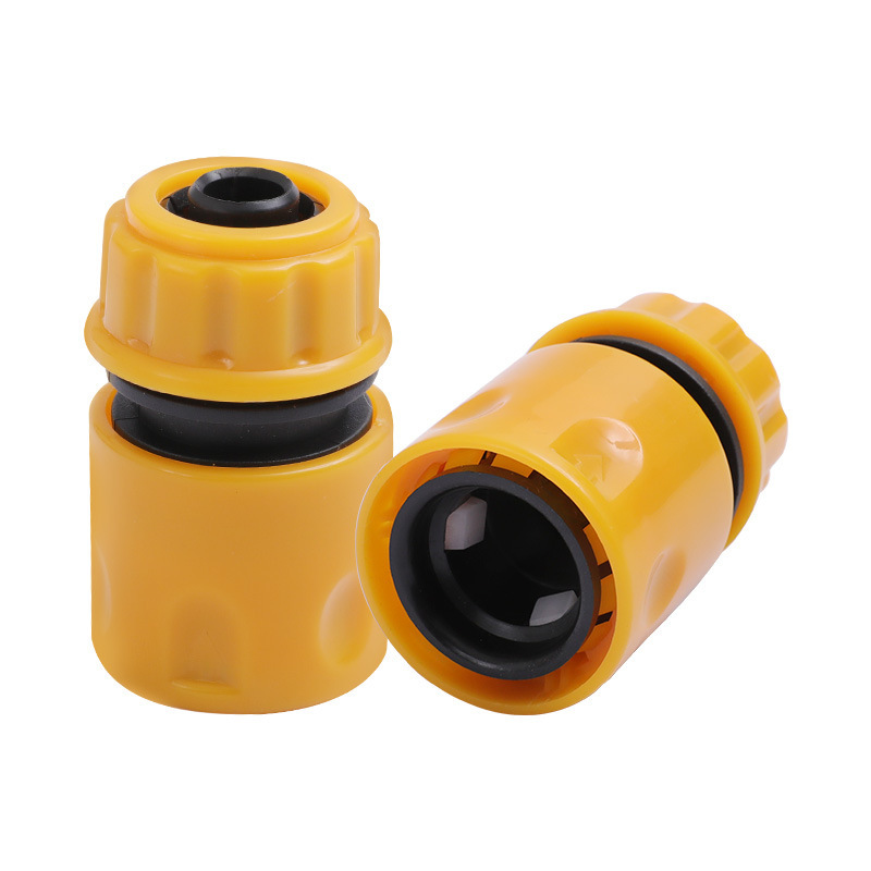 SNJUE plástico 4-punto conector rápido de agua conector de la manguera de jardín de lavado de coches pistola de agua conector de tubería de agua image 5