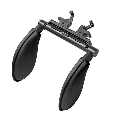 Head and Neck Pillow, Multi-Decompression — Headrest - a13-double-hook-cushion-black-pu-leather