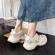 ZHR Torre Shoes 2024 Summer New Mesh Breathable Thick-soled Small Shown High Sports Casual Beach Women's Shoes