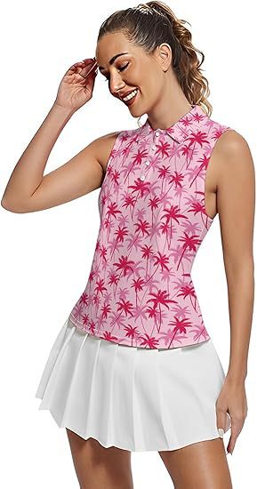 クロスボーダーヨーロッパとアメリカの春夏アマゾン新作レディースポロシャツ4つボタンノースリーブポロシャツTシャツベストスタイル|undefined