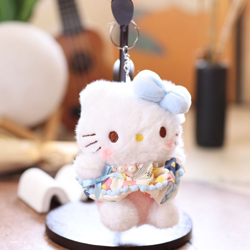 网红可爱萌小猫咪挂件毛绒玩具公仔小猫包包挂饰钥匙扣布娃娃玩偶|undefined