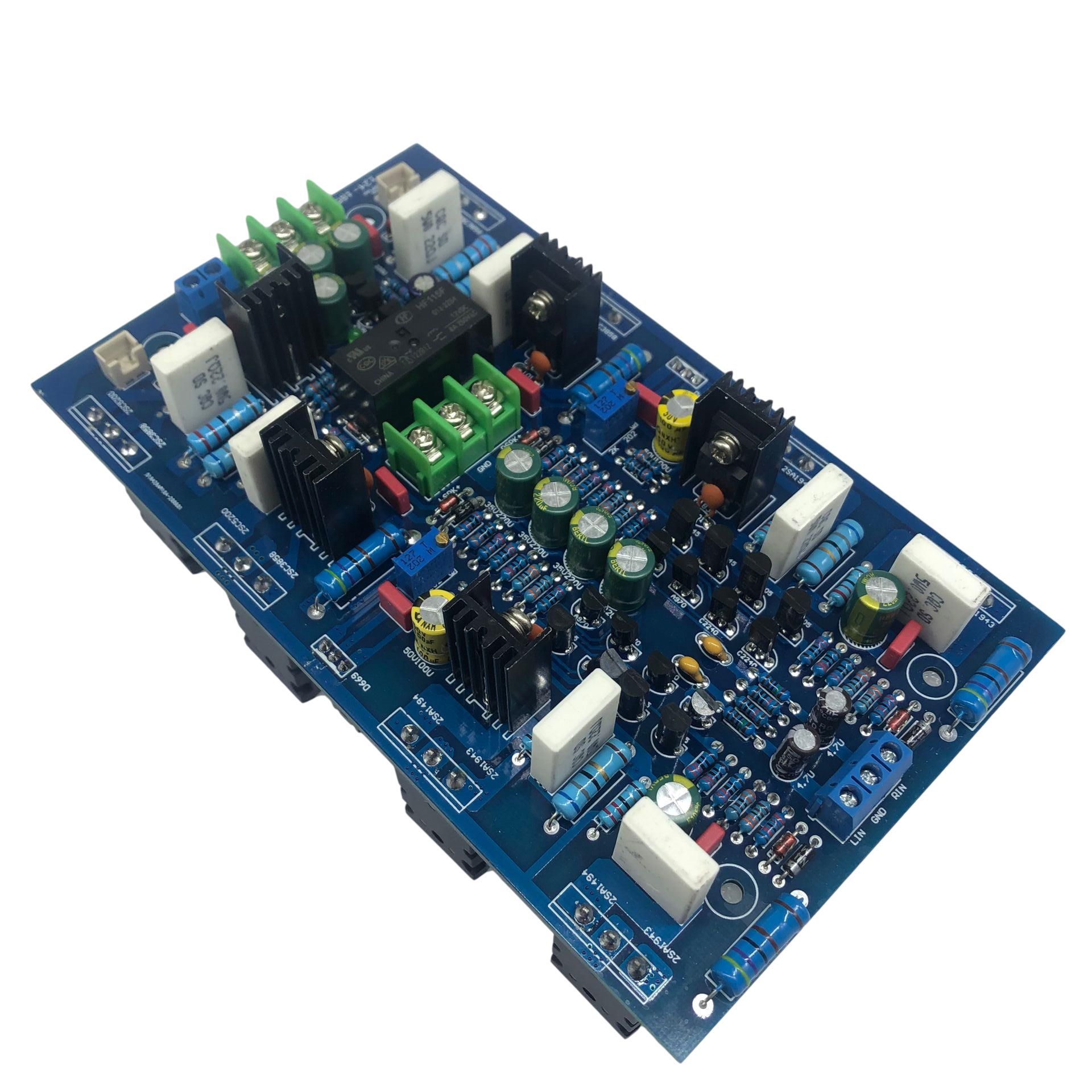 AB18大功率双声道功放板(2SA1943/2SC5200原装东芝管