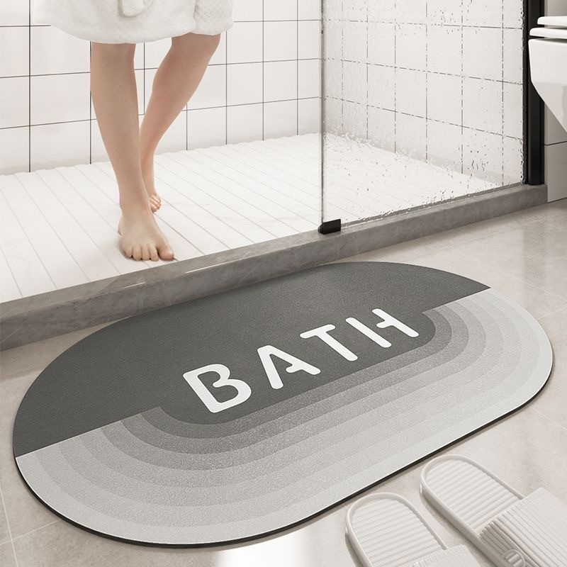 Alfombrilla de baño de barro de diatomeas, alfombrilla de entrada de inodoro, alfombrilla absorbente antideslizante, alfombrilla de puerta, alfombra de baño