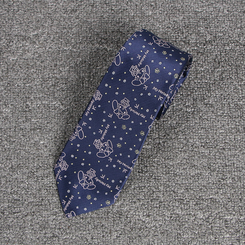 卡通领带 藏青