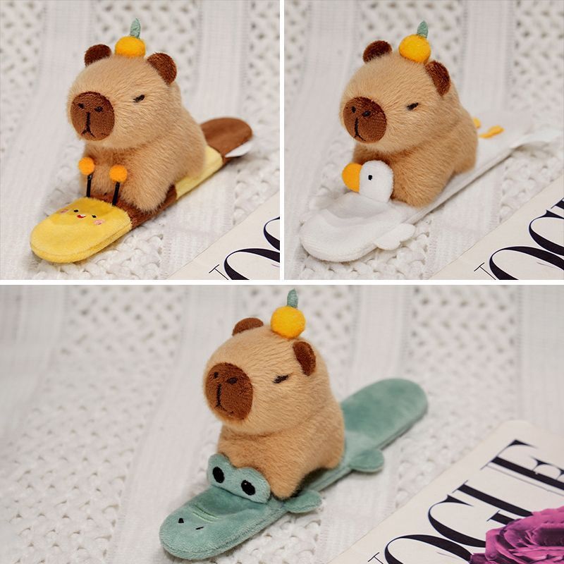 カピバラのパチパチの創意的な手環のかわいい動物のぬいぐるみの人形のおもちゃの卸売りは萌えます。