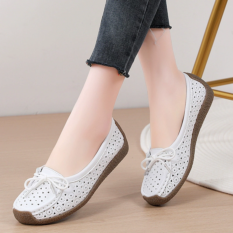Трансграничные женские туфли весной и летом полые плоские туфли