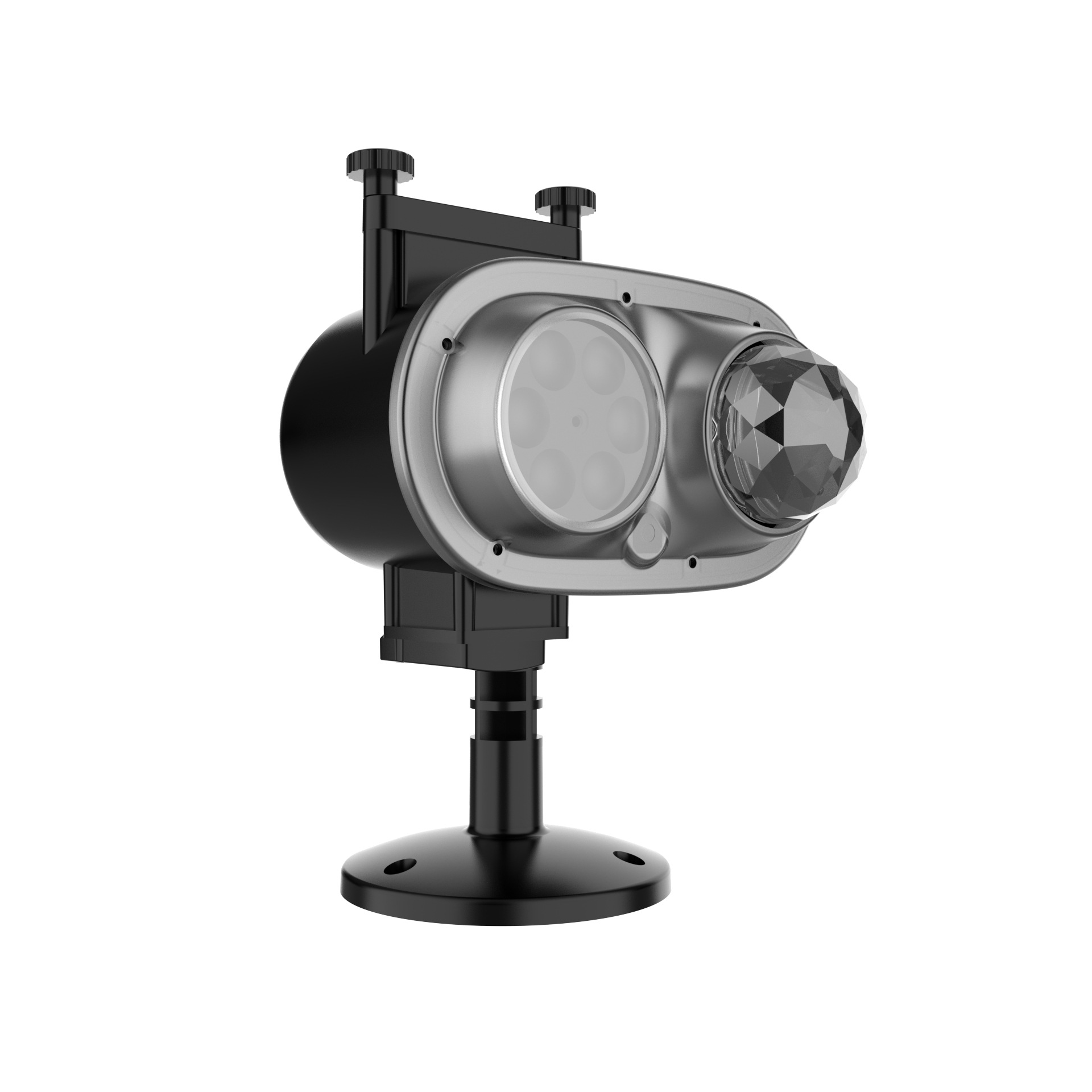 跨境爆款双筒水纹投影灯RGBW菲林片16图案高清圣诞灯万圣节氛围灯