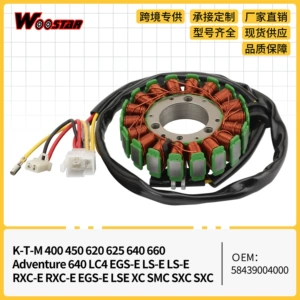 K-T-M 400 450 620 625 640 660 üçün alışdırma bobini statoru 58439004000