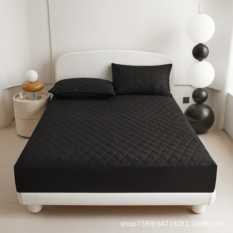 Comercio exterior fittedsheets impermeable colcha acolchada colcha al por mayor cubierta protectora del hotel cepillado cubierta de polvo aislamiento de orina