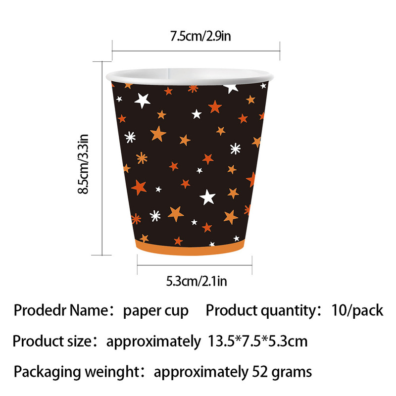 ハロウィンカボチャゴーストパーティー食器使い捨て用品ティッシュペーパートレイプラスチックカトラリーパーティーセット卸売|undefined