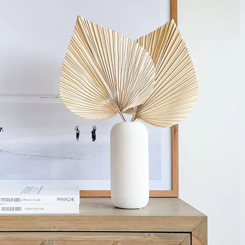 Ins arte diseñador florero cerámica llanura decoración casera nórdica B & B estilo silencioso decoración de escritorio