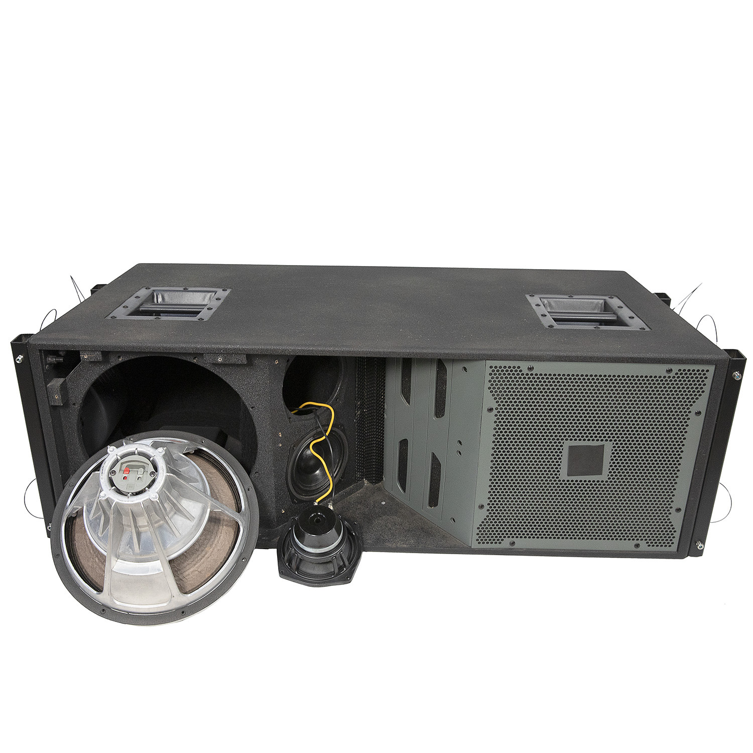 Doble altavoz de matriz de línea de 12 pulgadas Frecuencia de tres puntos altavoz de matriz de línea rendimiento de escenario Grande audio auditorio enseñanza audio