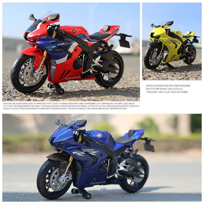 Ma Ke 644102 упакованный Honda CBR10000RR алюминиевая 1/12 симулированная детская детская модель скутера