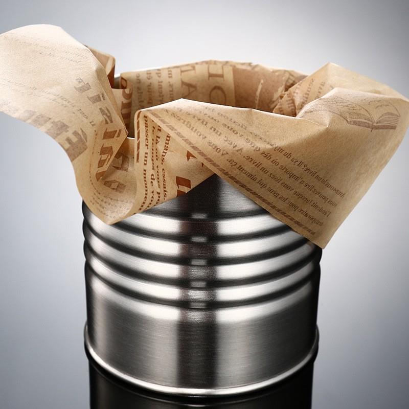 American-style creative new striped barbecue skewers stainless steel bucket french fries bucket chilled cucumber small bucket hotel display stand