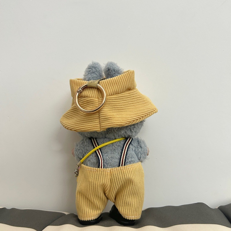 labubu娃衣小熊背带服装裤穿搭一二三代拉布布盲盒公仔服饰换装|undefined