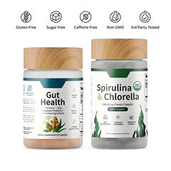 亚马逊爆款前列腺胶囊螺旋藻胶囊姜黄素胶囊组合套SpirulinaChlor