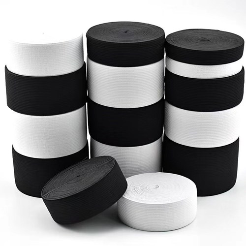 Thick elastic band 0.5-6cm black and white hook elastic band, pantyhose with loose elastic band
