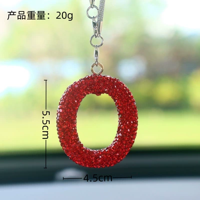 Car hanging, for Women - o-letter-car-pendant-big-red