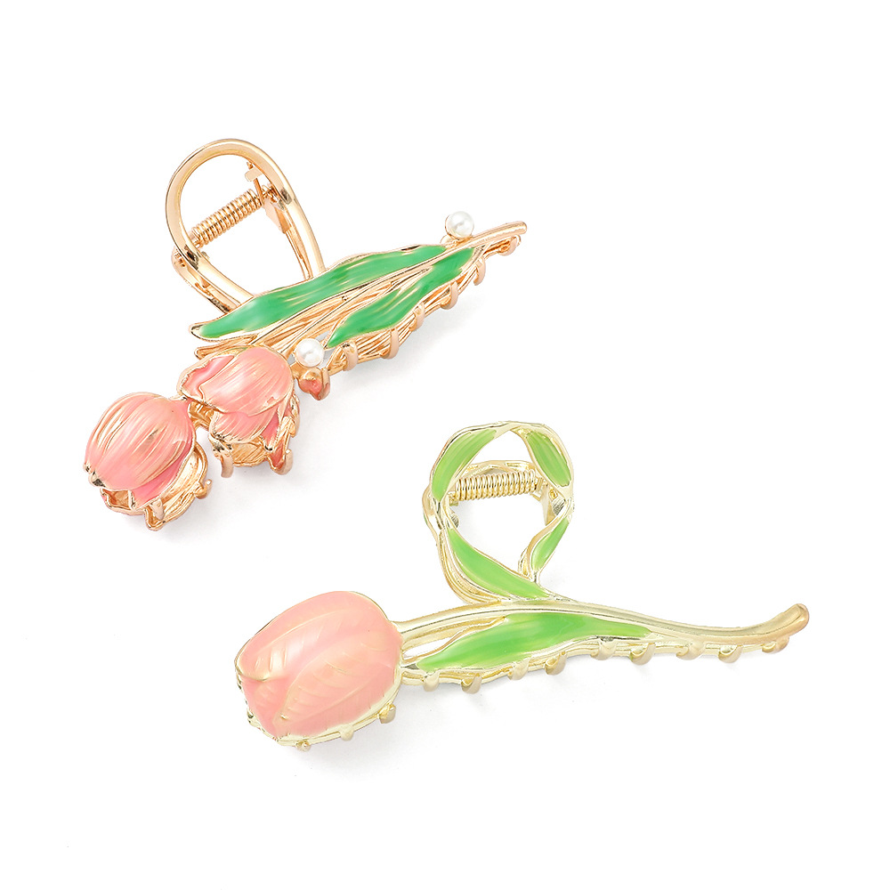 Daily, Street Occasion IG Style Women's Flower Alloy Hair Claws