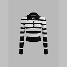Y 46162 Buttoned High Neck Sweater ײɫ����ë�� �羳ŷ��