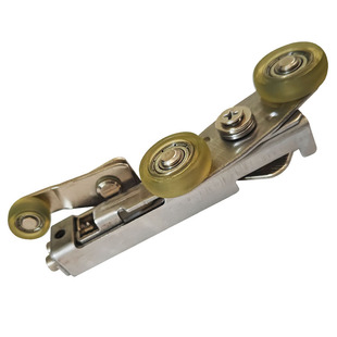 Extremely narrow sliding door windproof upper wheel quick mounting guide rail adjustable anti-swing sliding door sliding door upper pulley