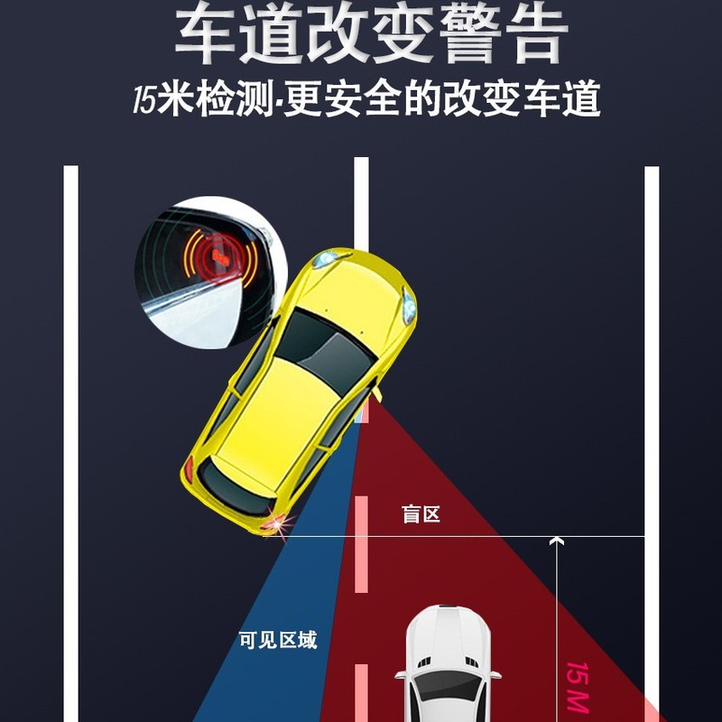 汽车 24GHZ 驾驶警告安全雷达变道辅助通用款 BSD盲区检测|undefined