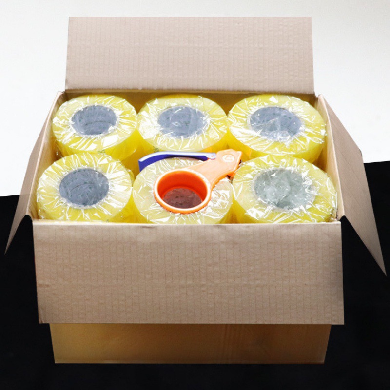 打包胶带大卷【整箱批发】透明批发封箱封口快递高粘度厂家直销