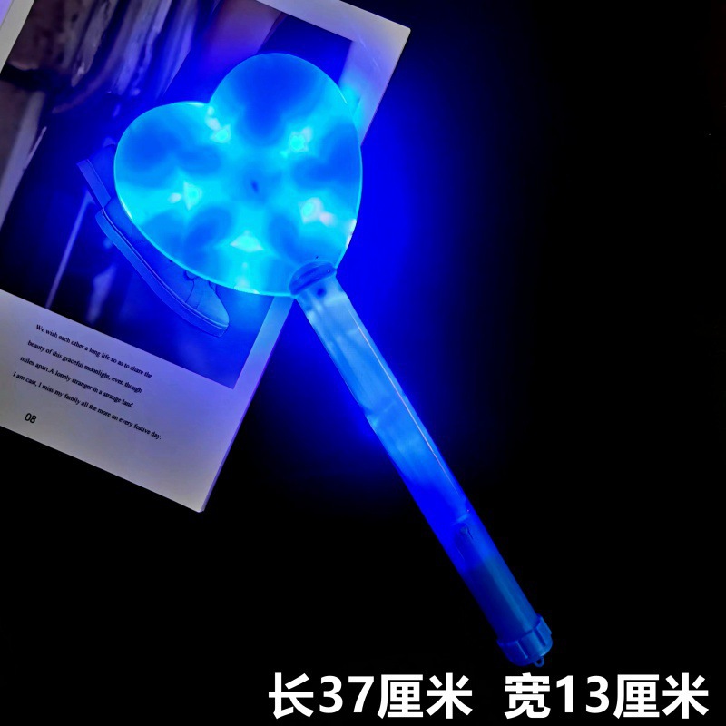 Concierto de palos fluorescentes estrella pentagonal brillante azul brillante aro de cabello flash stick props de la fiesta