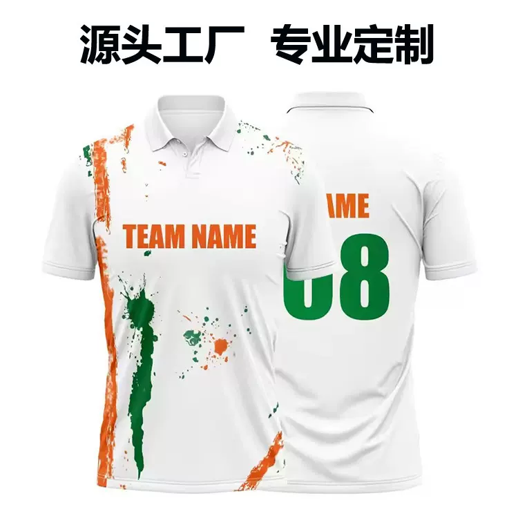 OEM聚酯纤维运动快干翻领POLO衫男热升华高尔夫马球衫赛事服定制