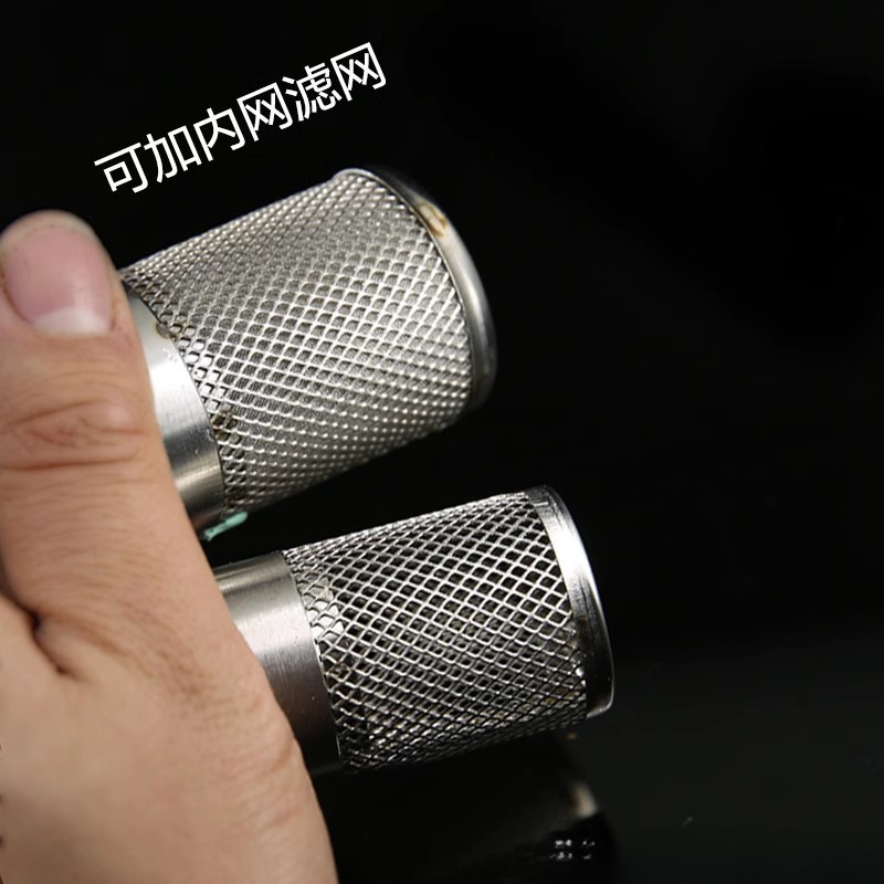 304 모든 스테인레스 스틸 내부 스레드 필터 커버 스테인레스 스틸 통합 내부 치아 필터 라운드 모양 필터 HCDS