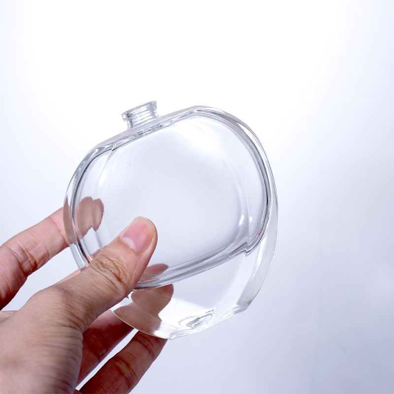 厂家直销 玻璃化妆品批发瓶透明苹果形玻璃喷雾 100ml香水瓶