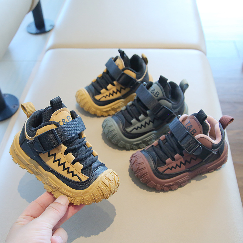 Children's Sports Shoes 2026 Spring & Fall New Style Boys' Hiking Shoes Outdoor Girls' Running Shoes Soft-Soled Baby Casual Shoes