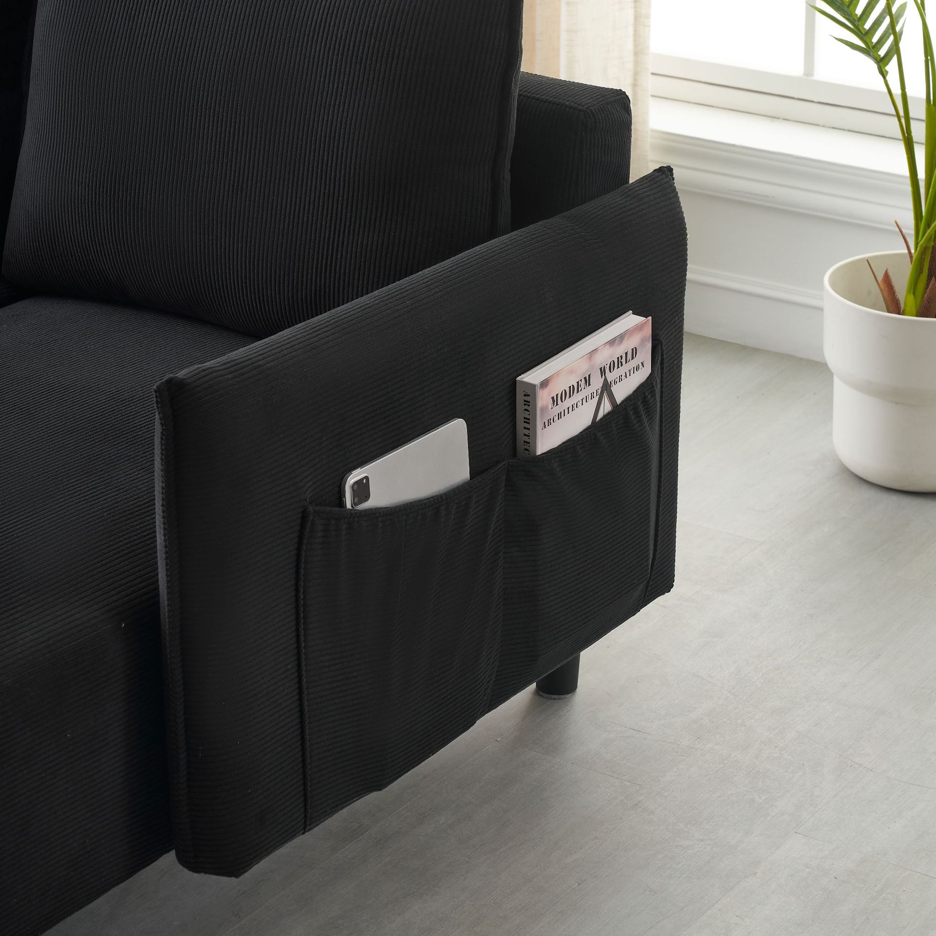 Italiano minimalista lino beige pálido pie de metal sofá VIP balcón sala de estar sofá de diseño de lujo