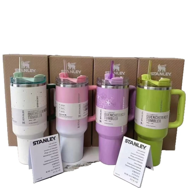 新品跨境史丹利stanley40oz手柄车载汽车冰霸保温杯渐变联名款|undefined