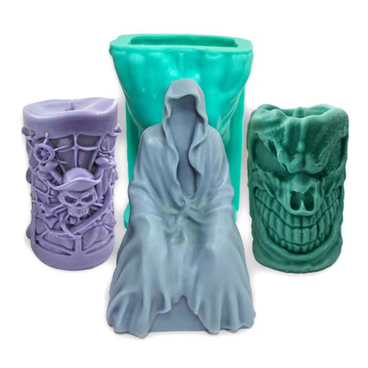 Aromatherapy, candle, silicone mold, halloween, 3D