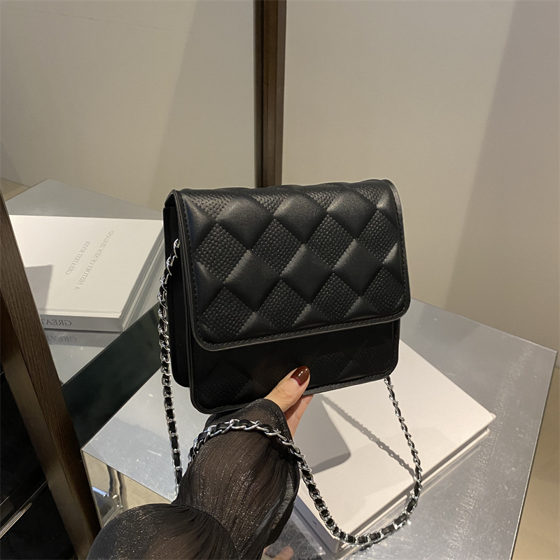 Bolso de verano 2024 nuevo bolso de mujer bolso de mochila pequeña fragancia estilo diamante bolso pequeño estilo coreano bolso de hombro de moda universal