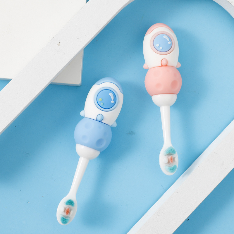 Children's hair toothbrush 2-3-6-9 years old baby manual soft hair toothbrush space dream cartoon toothbrush