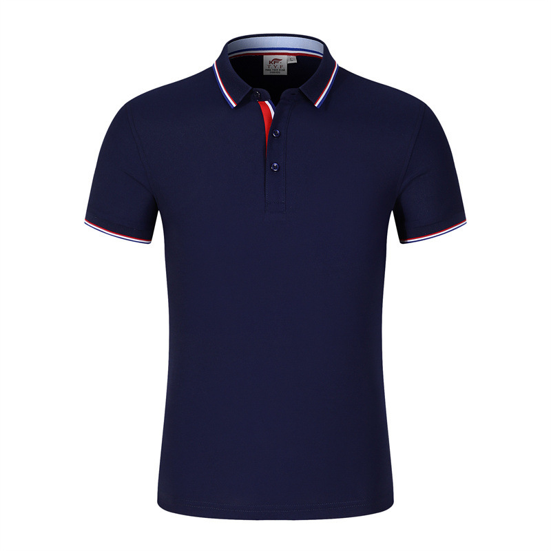 TYF1689 # 네이비 블루 스트립 60% 면 40% 속건성 섬유