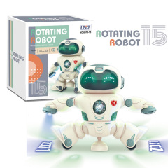 Manufacturer wholesale children's early education electric robot that can bark, walk, turn over, dance, sing, light and music toys