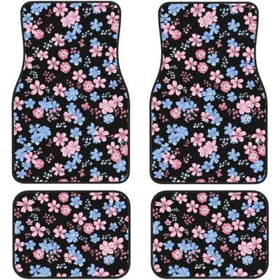 decorative floor mats 4-piece set, Avtomobil döşəmə paspasları - 1-129-pattern-32-3344cmtwo-piece-set