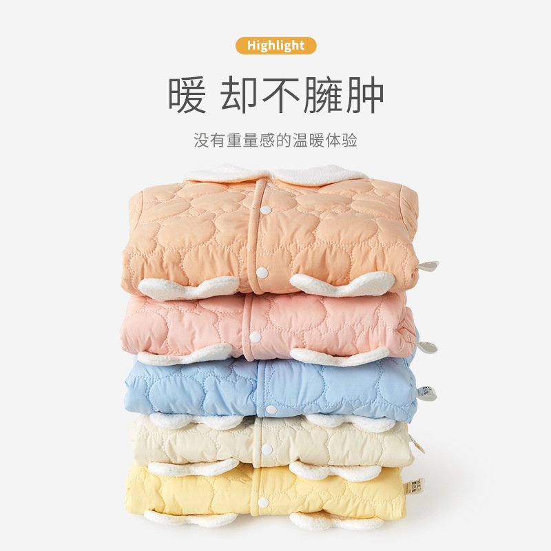 Abrigo DE LOS NIÑOS otoño y el invierno Bebé caliente cardigan engrosada estilo occidental ropa de algodón acolchado para niños y niñas ropa de bebé de invierno forrado