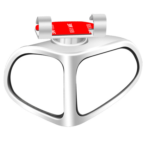 Car dual-view auxiliary mirror car rearview mirror reversing reflector front and rear wheel blind spot mirror 360 two-way small round mirror