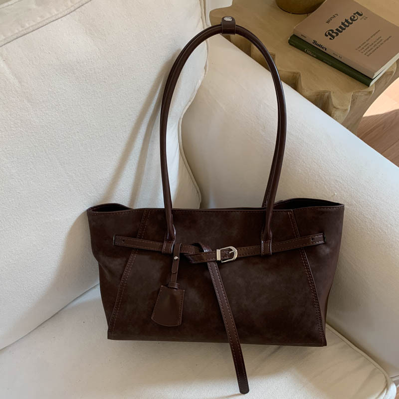 Bolso de mano transfronterizo de gran capacidad para mujeres 2025 invierno nuevo bolso de hombro de moda retro bolso de viaje universal