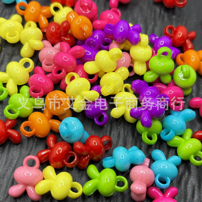 国境を越えた実色の花動物アクリル吊り珠散珠DIY手作りブレスレットビーズアクセサリー|undefined