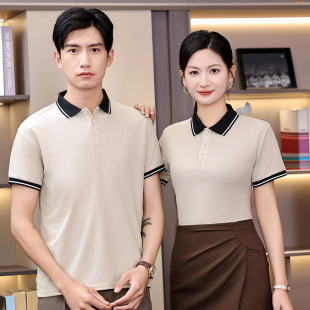 lapel polo shirt custom work clothes short sleeve printing logo advertising cultural shirt set enterprise group clothes embroidery